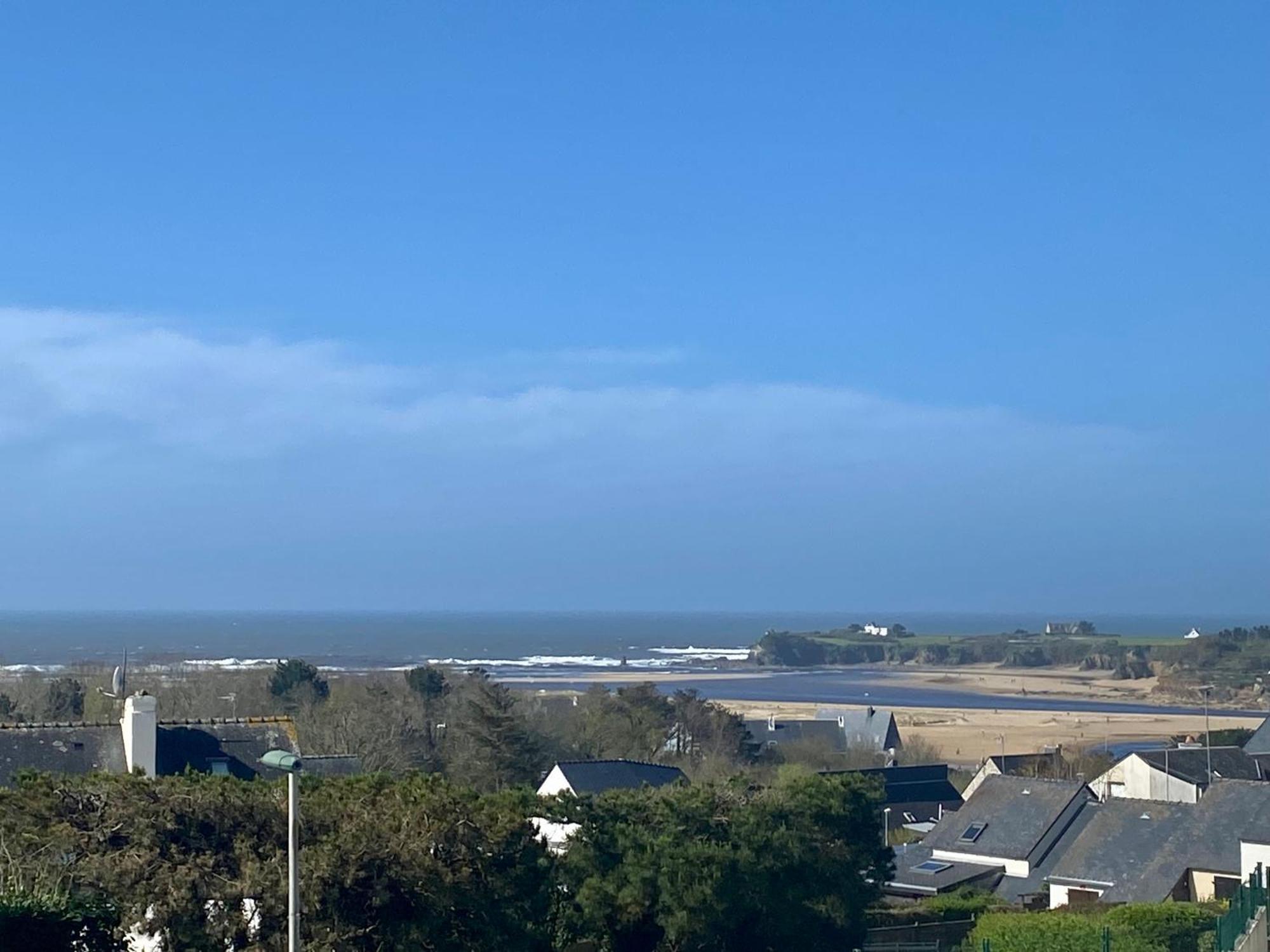 Studio Blue Horizon Vue Mer Guidel-Plage Экстерьер фото